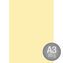 Image Coloraction A3, 80g, 500ark, Pale yellow