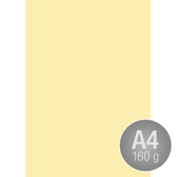 Image Coloraction A4, 160g, 250ark, Pale yellow