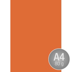 Image Coloraction A4, 80g, 500ark, mørk orange