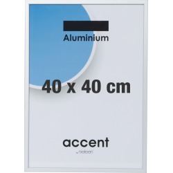Accent Skifteramme 40 x 40 cm, sølv
