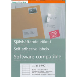 Office Multi Etiket | 105x57 mm | 100 stk.