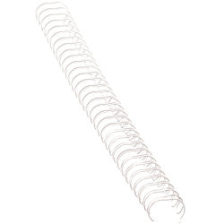 Spiralrygg Fellowes A4 Metall 34 ringar 8 mm Vit