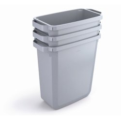 Affaldsspand 60 l, 555x285x615 mm, Sort