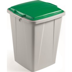Låg affaldsspand 90 l, Grøn