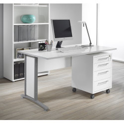 BudgetLine skrivebordsplade, 150x80 cm, hvid