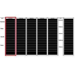 Kortmodul Plan-dex A4 högt format 40mm 22 st.
