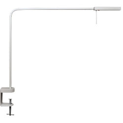 Lampa Luxo Ninety vit inklusive bordsklämma