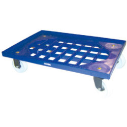 Flexi lagervagn 61x41 cm med galler, röd