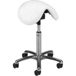 CL Pinto sadelstol, sort, stof, 58-77 cm