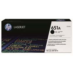 HP 651A/CE340A lasertoner sort, 13500s
