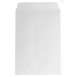 Bong kuvert med papbagside 350 x 500mm, hvid