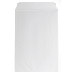 Bong kuvert med pappbaksida, 350x500 mm, vit