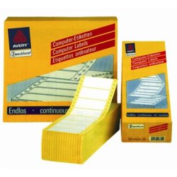 Avery 5106 lbd.bane etiketter, 101,6 x 35,7mm