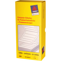 Avery 5106 lbd.bane etiketter, 101,6 x 35,7mm