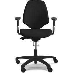 DEMO: RH Activ 222 stol, høj ryg bredt sæde, sort