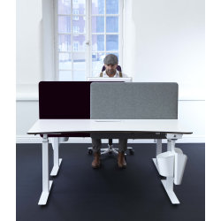 Screenit slide bordskærmvæg B100xH65 cm grå