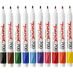 Penol 700 spritmarker, 10 ass. farver