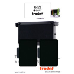Trodat 6/53 Farvepude | Sort | 2 stk.