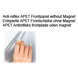 Antireflex frontpanel A2 utan magnet