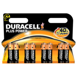 Duracell Plus Power AA-batterier, 8 stk.