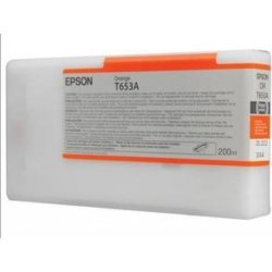 Bläckpatron Epson T653A/C13T653A00 Orange 200 ml