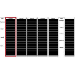 Kortmodul Plan-dex A4 cross-format, 50 mm 20 st