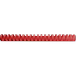 Plastspiral GBC A4 21 ringar 19 mm Röd