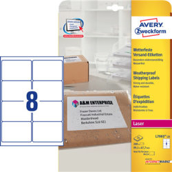Avery L7993 Etiketter | 99,1x67,7 mm | 200 stk.