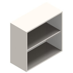Jive topreol m/2 rum hvid Decor laminat Dybde 35cm