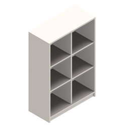 Jive+ hylla med 6 fack vit dekorlaminat Djup 42 cm