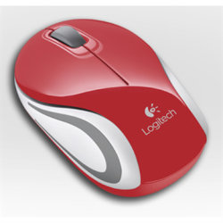 Logitech Wireless Mini Mouse M187, rød