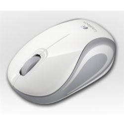 Logitech Wireless Mini Mouse M187, hvid