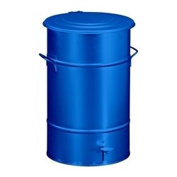 RETRO Affaldsbeholder 70 l, fodpedal, Blå