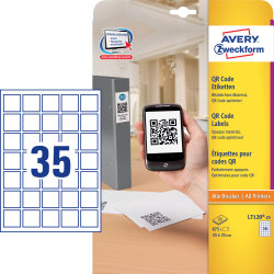 Avery L7120 QR etiketter | 35x35 mm | 875 stk.