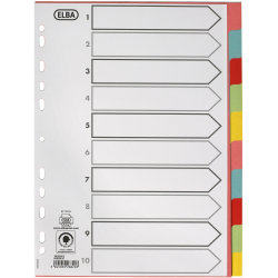 Oxford Faneblad A4 | Karton | 10 faner