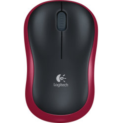 Logitech M185 Trådlös Mus, röd