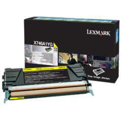 Lexmark X746A1YG lasertoner, gul, 7000 s.