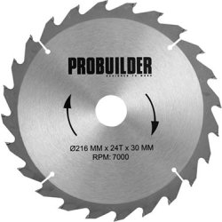 Probuilder klinge, 216x30x2,5 mm, t24