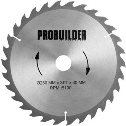 Probuilder klinge, 250x30x3 mm, t30