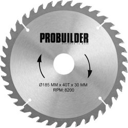 Probuilder kombi-klinge, 185x30x3,2 mm, t40