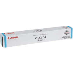 Lasertoner Canon C-EXV 34 Blå 19 000 sidor