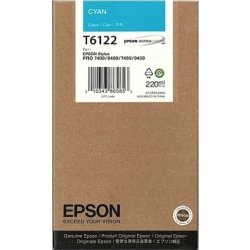 Bläckpatron Epson C13T612200 Blå 220 ml