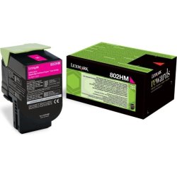 Lasertoner Lexmark 80C2HM0 Röd 3000 sidor