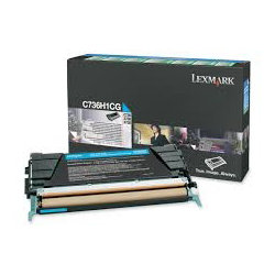 Lasertoner Lexmark C736H1CG Blå 10 000 sidor