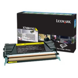 Lasertoner Lexmark X748H3YG Gul 10 000 sidor