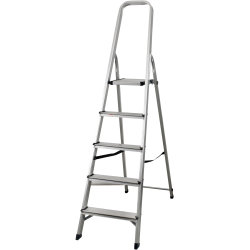Stege 5 steg, aluminium, höjd 106 cm