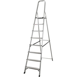 Stege 8 steg, aluminium, höjd 172 cm