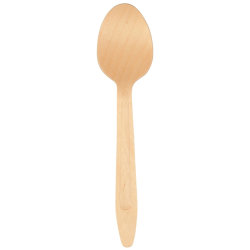Engångs matsked i björkträ 16 cm