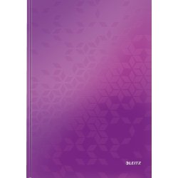 Leitz WOW notesbog A4, kvadreret, lilla