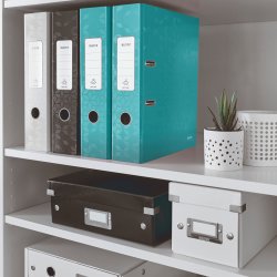 Leitz 180 WOW brevordner A4, 80mm, isblå